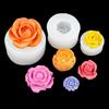 3D Rose Flower Silicone Candle Mold Handmade Soap Making Epoxy Gypsum Form Artware Diy Chocolate Ice Cake Bakware