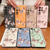 Bowknots Butterfly Pattern Case For Samsung Galaxy S26 Ultra S25 Edge S24 Plus S23 FE S22 A54 A55 A56 5G Magnetic For Magsafe Matte Cover