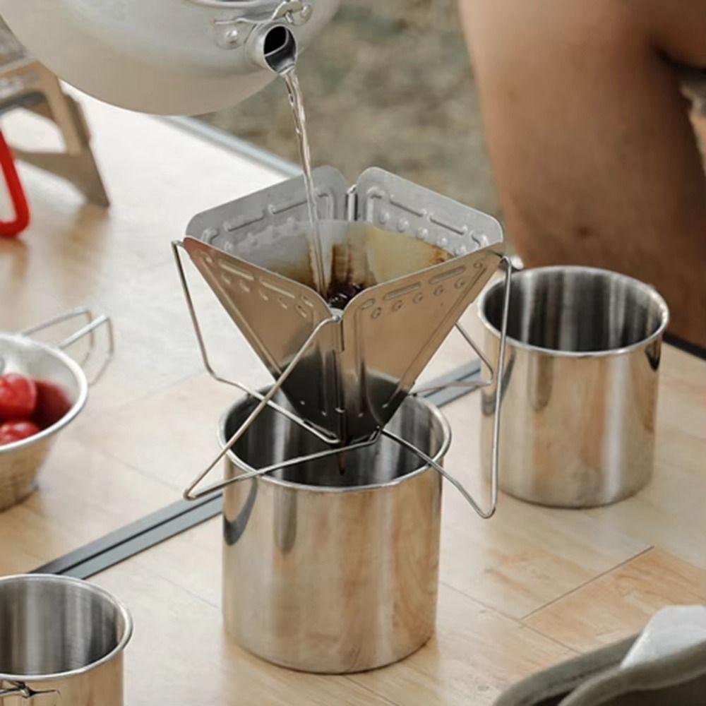 Zusammenklappbarer Kaffeefilterhalter Tragbarer Kaffeetropfer Körbe Kaffeetropfständer Outdoor