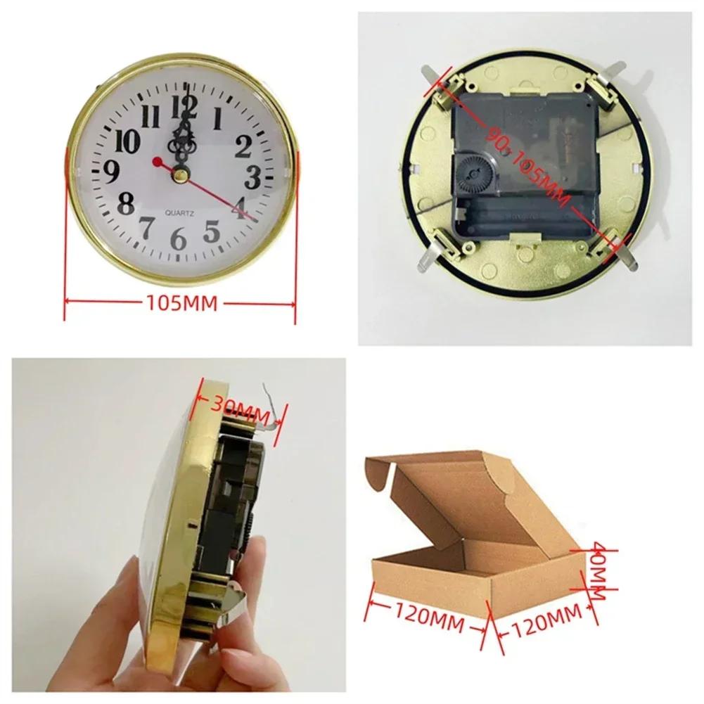 65/80/90/110mm DIY Quartz Clock Insert Movement Roman Bedside Antique Classic Watch Desk Decoration Insert Replacement Parts