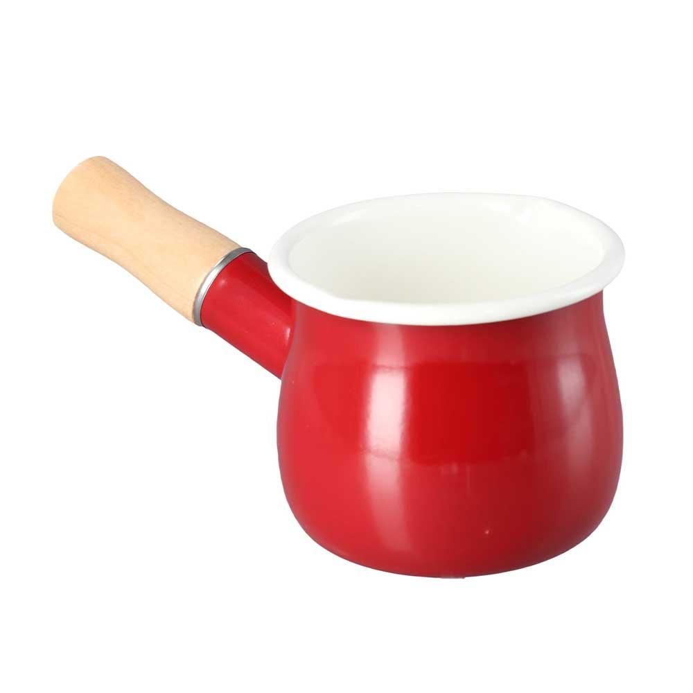 Enamel Mini Breakfast Coffee Kitchen Accessories For Gas Stove Induction Cooker Cooking Pot Soup Pot Milk Pot Cookware