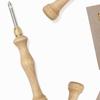 Wooden Handle Punch Needle with Needle Tips Embroidery Pens Sewing Embroidery Punch Needle Weaving Tools for Thread Yarn