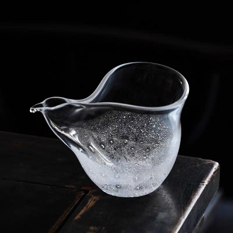 250ml Bundle Mouth Air Bubble Tea Ceremony Glass Fair Cup Tea Pitcher Thicken Chahai Kung Fu Tea Cup Set Accessories 250ml чистый