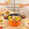 AISHIQI Double Handle Vacuum Iron Stew Pot