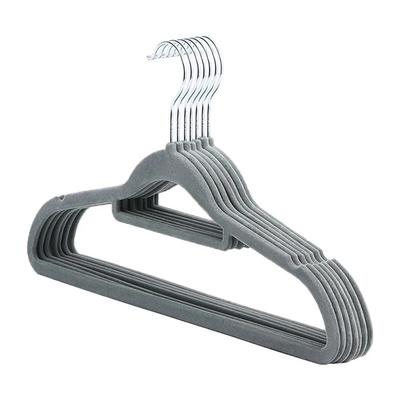Home Adult Clothes Hanger , Internet Clothes Rack , Hanging Hanger , Flocking Clothes Hanger