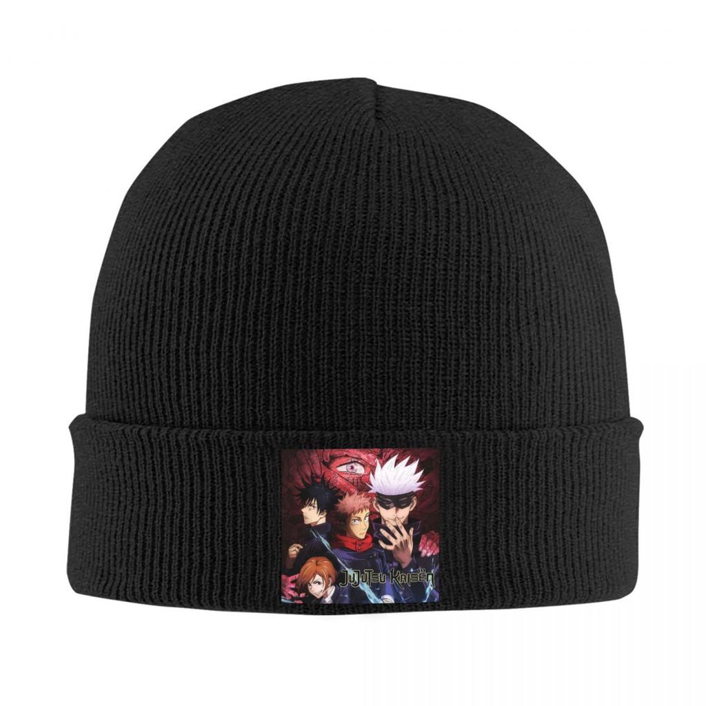 Megumi Besto Friendo Jujutsu Kaisen Sukuna Anime Warm Knitted Cap Hip Hop Bonnet Hat Autumn Winter Outdoor Beanies Hats Adult