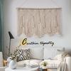 Bohemian Tassel Curtain Handwoven Tapestry Wall Decor Unique Home Ornament Artistic Weave Design Stylish Hanging Decoration