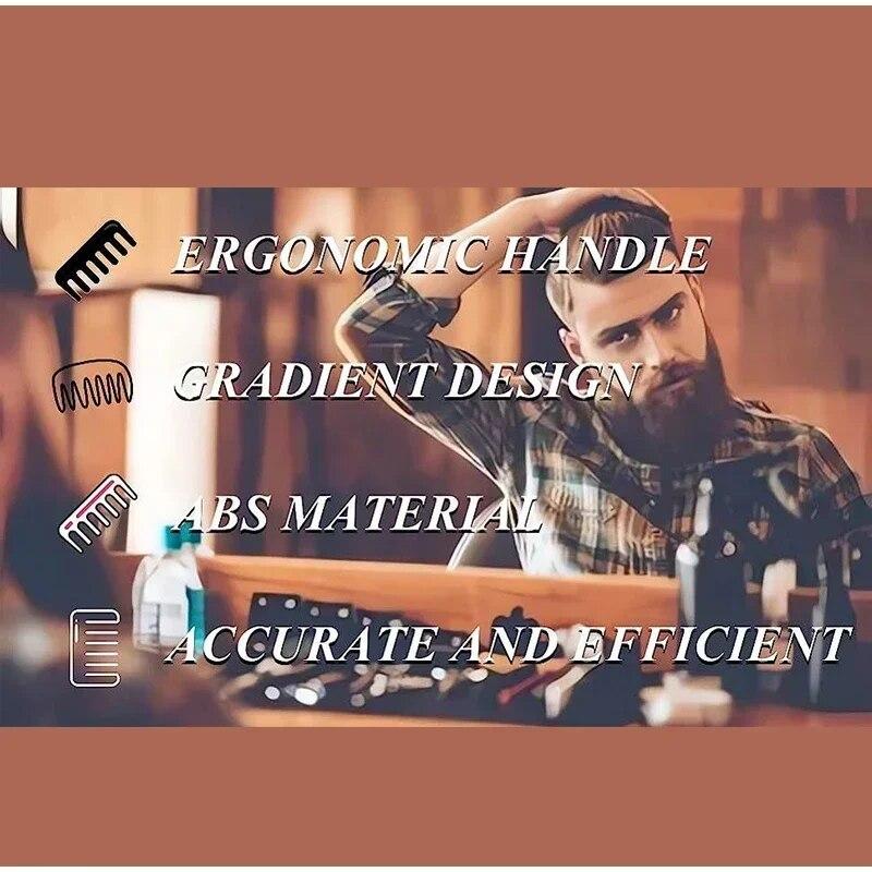 Barber Fade Hair Combs for Men Clipper Comb Comb Caiper Long Handle Clipper Comb Σαλόνι κομμωτικής χτένισμα Εργαλείο styling Αξεσουάρ μαλλιών