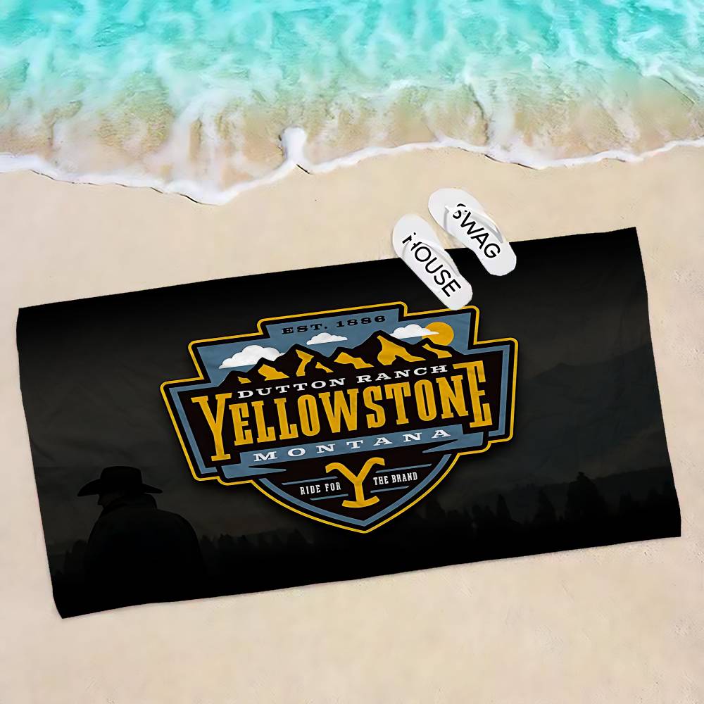 Yellowstone TV Show Microfiber Beach Towel Absorbent Quick Dry Soft Yoga Swimming Resort Mountain Climbing Towel