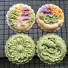 150g/200g Mondkuchenform Gebäckformen Mondkuchenstempel Handdruckwerkzeug Blumenform Kunststoffmaterial Backzubehör