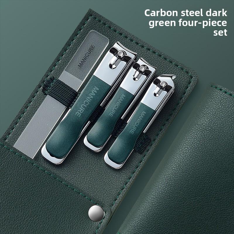 Nagelknipser Set - Vierteiliges Set aus Nagelscheren, Nagelknipser Set, Nagelpflegeset, Nageldose, Edelstahl Nagelscheren