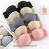 Seamless Cross-Strap Strapless Push-Up Bra for Wedding and Evening Gowns