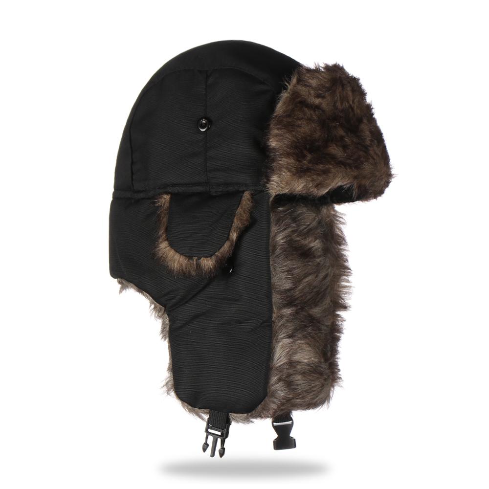 Winter Cap Men Women Trapper Hats Russian Ushanka Warm Winter Fur Earflap Ski Hat
