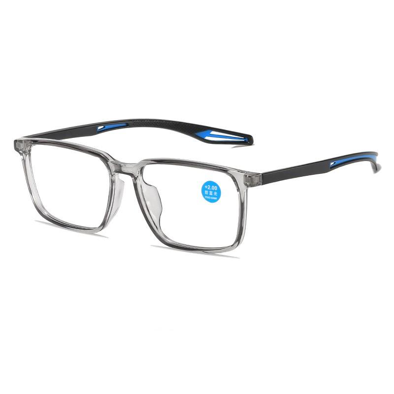 Men's Ultralight TR90 Sports Reading Glasses Classic Far-sighted Eyeglasses High-definition Lens Presbyopia Eyewear with Diopter