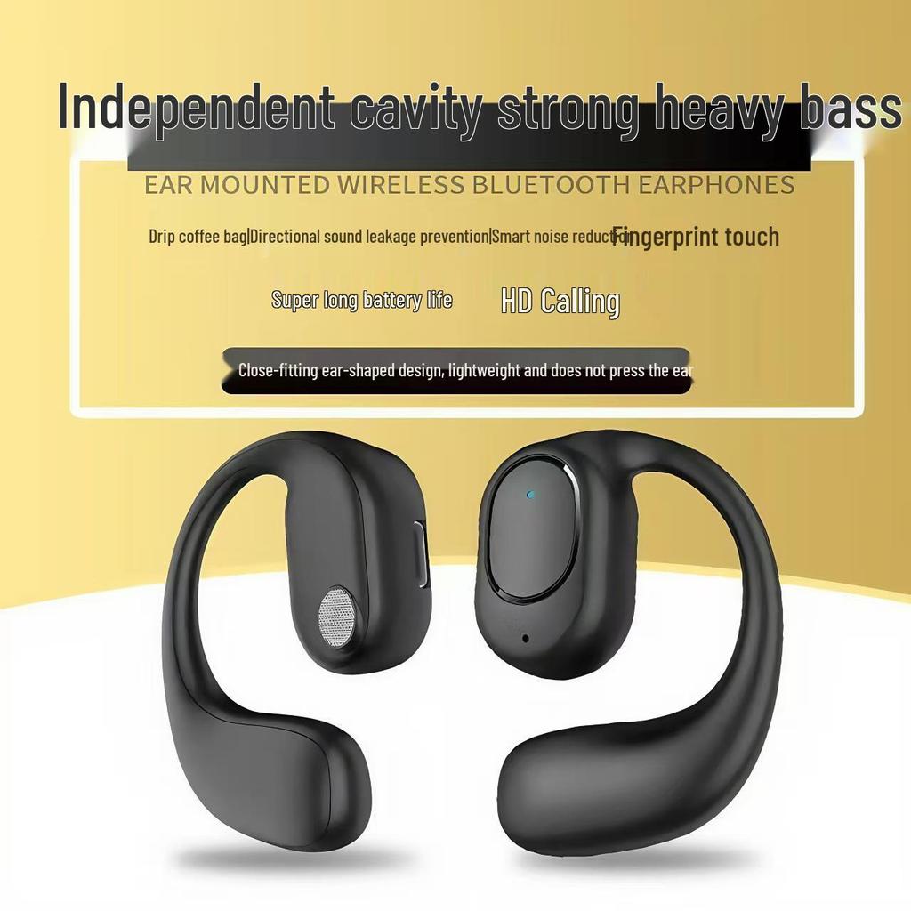 Universal Wireless Noise-Cancelling Bone Conduction Sport Earbuds with Long Battery Life