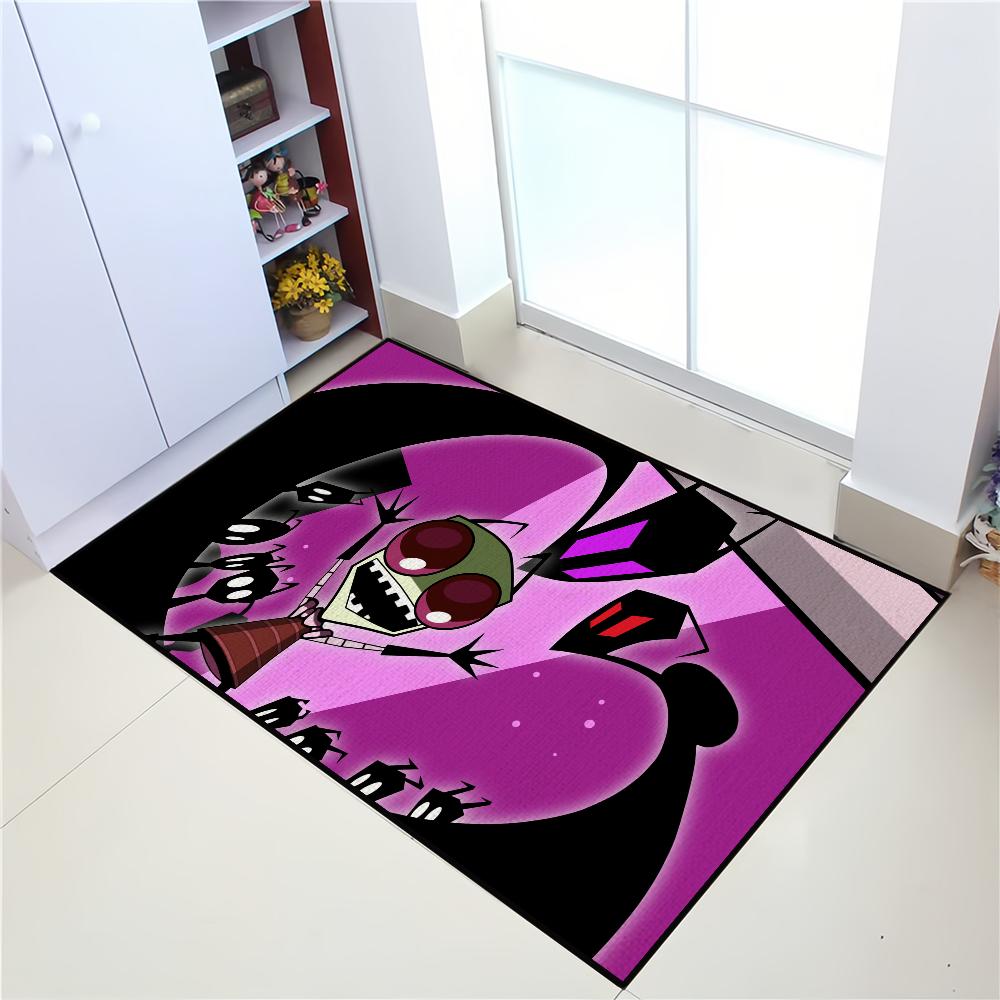 Tappetino d'ingresso Cartoon Invader Zim Benvenuto Ingresso Balcone Bagno Pavimento Tappeto Antiscivolo Tappeto Camera da Letto Decorazione Casa