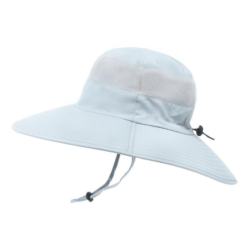 Summer Outdoor Wide Brim Fisherman Hat With Sun Protection For Men Women