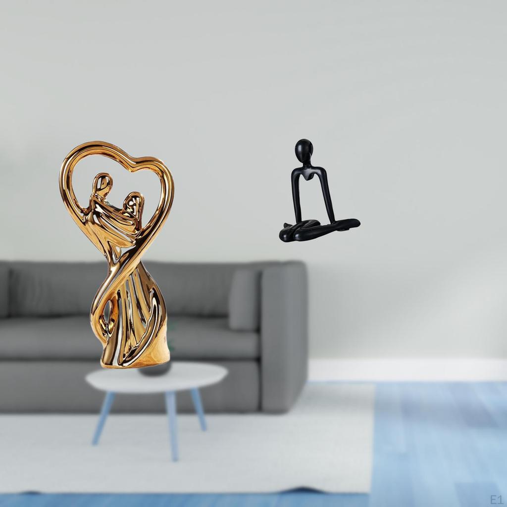 Couple Figurine Statue Souvenirs Gift Lovers Sculpture Ornament Anniversary Girlfriend Family