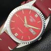 AUTOMATIC 6309A VINTAGE REFURBISHED SEIKO 5 JAPAN MENS RED DIAL WATCH A701686-5 R206c-a701686