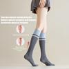 Women Yoga Socks Sports Compression Socks Soft Cotton Knee High Socks with Anti-Slip Grips for Dance Pilates Workout