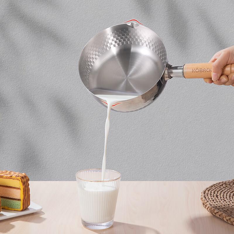 KOBACH 304 Stainless Steel Non-Stick Yukihira Pot with Lid