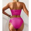 2025 Cross-Border Unique Fabric Sexy Bandeau Bikini – Hot Selling Popular Style