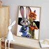 Disney Cartoon Diamond Painting Judy Nick Classic Scenes 5D DIY Art Cross Stitch Kit Mosaic Embroidery Home Decor Gift