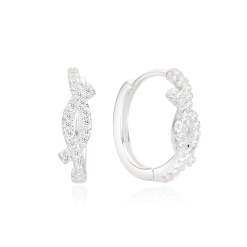 ENGBROX fluid cubic knot earring