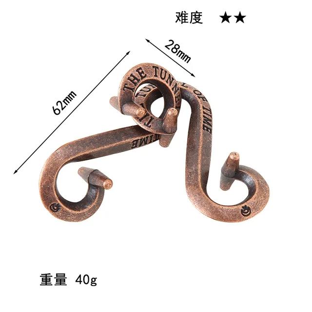 Puzzle Zinklegierung Entriegelung Kongming Schloss Magische Legierung Puzzle Spielzeug Neun Verbundene Ringe Intelligenz Entschlüsselung Spielzeug