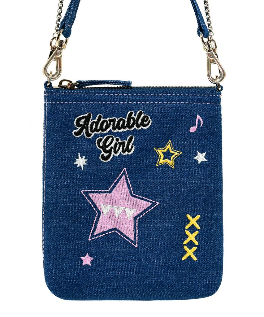 Vvv High Teen Denim Mini Crossbody Bag _ Blue