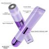 USB Rechargeable Women Shaver Double Head Epilator Shower Safe Hair Remover  For Underarm Face Leg