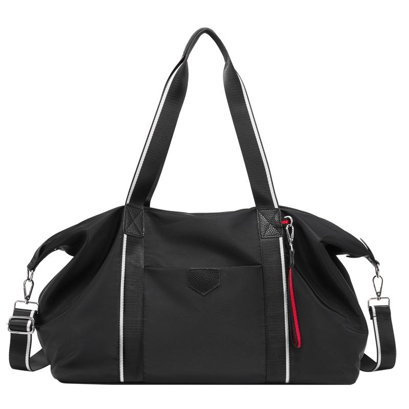 

Women s Short Trip Bag Large Capacity Hand Luggage Bag Women s Light and Fashionable Outing Short Trip Bag чёрный