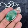 Green Apatite Gemstone Handmade 925 Sterling Silver Jewelry Pendant 1.97" M-2953