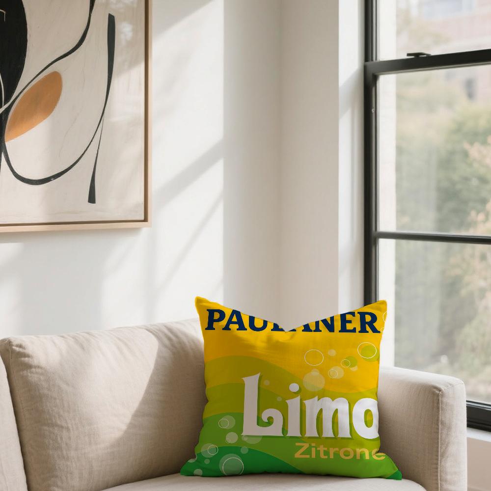 P-Paulaner Spezi cushion cover For Sofa Car Office Cafe Soft And Comfortable Double-Sided Printing Pillow Cover