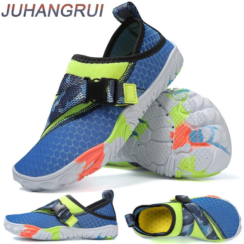 Parent-child Water Shoes Quick Dry Beach Barefoot Shoes Lightweight Sneakers Mens Hiking Surfing Boating Fishing Shoes Non-slip