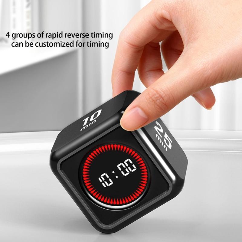 Schwerkraftsensoren Produktivitäts-Timer Digitaler Countdown-Timer mit LED-Anzeige Zeitmanagement-Gadget Küchenwerkzeug