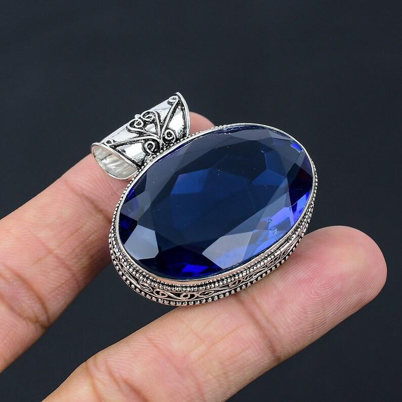 

Ювелирное изделие из стерлингового серебра 925 пробы с кварцем иолита, подарочная подвеска