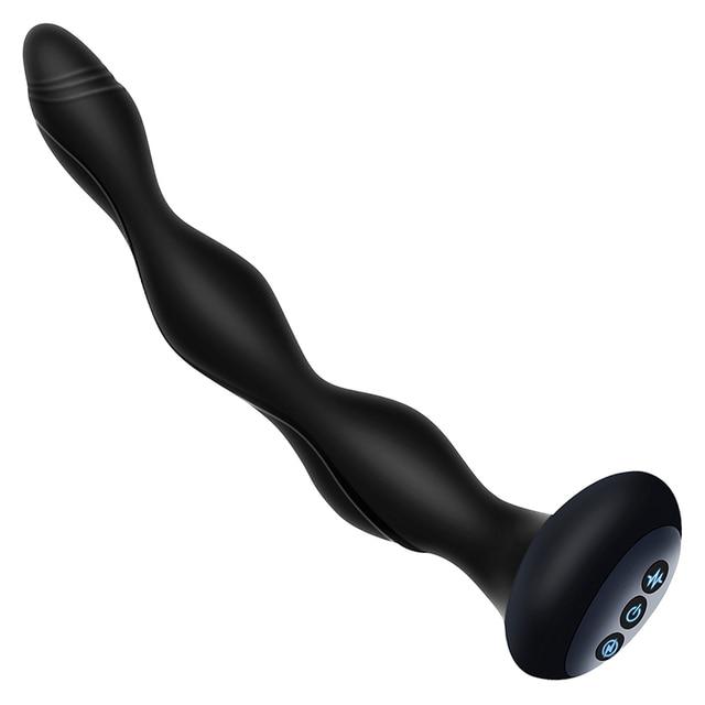 Smart Heating Anal Plug Electric Shock Butt Plugs Anal Beads Prostate Massager Female Masturbator Erotic Sex Toys for Couple