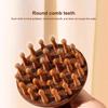 Multifunkční masážní hřeben s hřebenem na masáž hlavy Masážní přístroj s kulatým zubem z přírodního santalového dřeva Guasha.