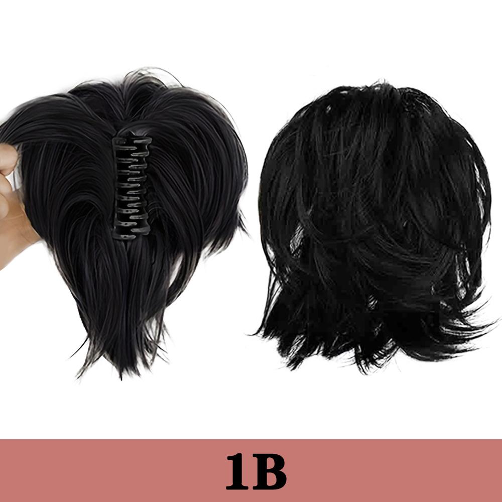 

MISSQUEEN DIY Deformation Ponytail Synthetic Claw Ponytail Extensions Short Wavy Ponytail For Women Daily Wear 20cm