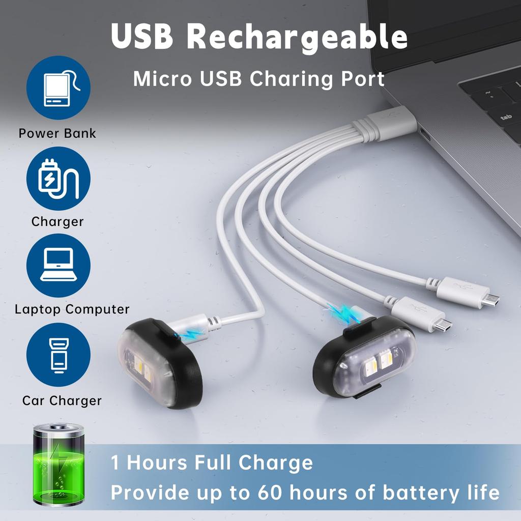 4PCS Car Strobe Light 8Color Remote Motorcycle Flash Led Anti-collision Warning Lamp Waterproof Wireless Remote Control For Bike