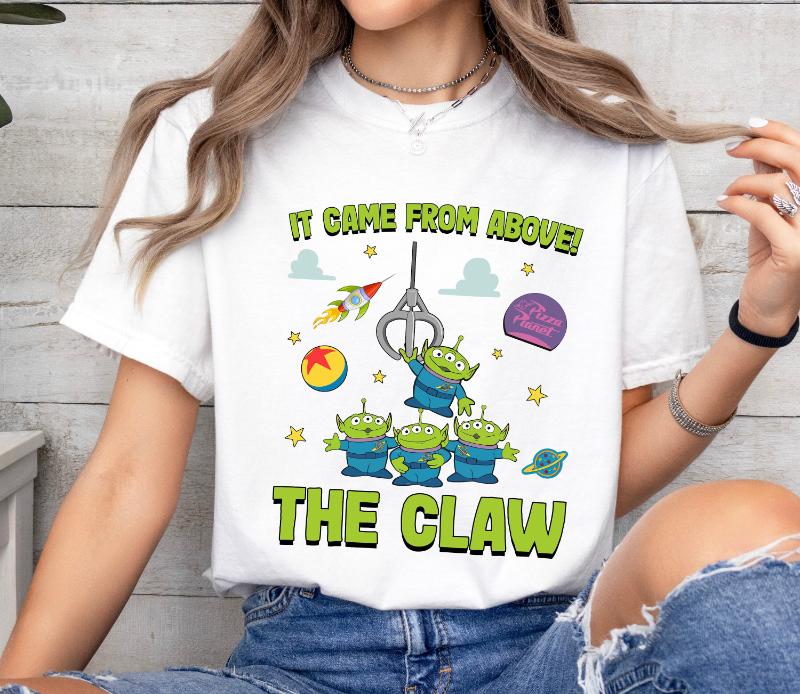 Disney Pixar Toy Story Aliens It Came From Above The Claw Shirt Little Green Aliens Shirt Family Party Gift Disney Trip S