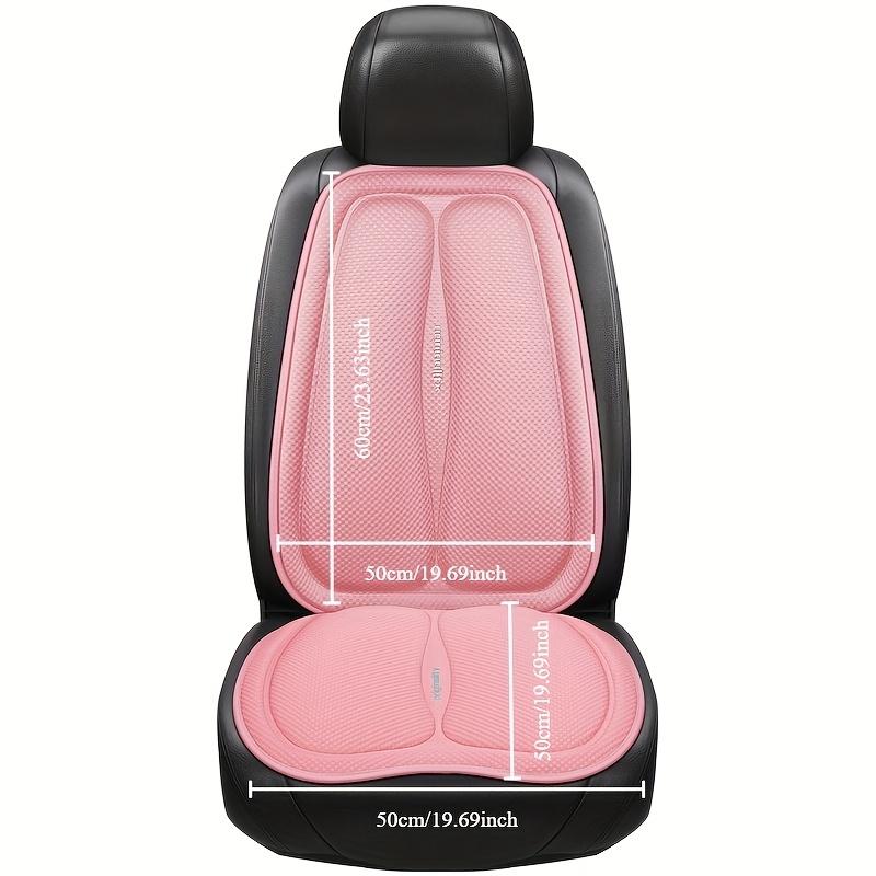 2 Stück Auto Universal Quadratisches Sitzkissen+Rückenlehnenkissen, Vier Jahreszeiten Autositzkissen, Weiches und Atmungsaktives Auto Universal Sitzkissen