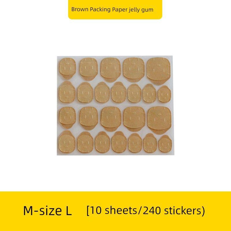 

Brown Packing Paper Jelly Glue Super Sticky Strong Super Sticker Nail Wear Special Nails Nail Stickers Available for Pregnant Women M-L code Brown Packing Paper Jelly Glue [10]]