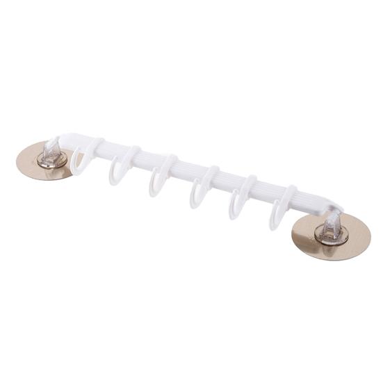 

2PCS Plastic Bathroom Kitchen Wall Suction Cup Hanger 37cm x 7cm