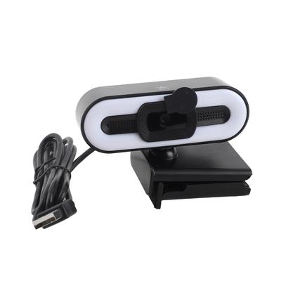 4K Webcam Built In Microphone Super Bright Fill Light Auto Beauty USB PC Camera for Laptop Computer