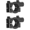 2 Pcs Motorcycle Handlebar Mirror Mount Rearview Mirror 22mm Thread Holder Clamp Adaptor for Motorcycles ATV Scooter