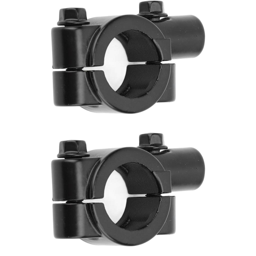 2 Pcs Motorcycle Handlebar Mirror Mount Rearview Mirror 22mm Thread Holder Clamp Adaptor for Motorcycles ATV Scooter