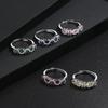 Women's Color Gem Wave Ring - High-Quality Light Luxury Fashion with Twisted Wire Design