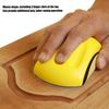 Hand Sanding Block Mouse Shape Nylon Foam Hook and   Polishing Pad Woodworking Tool